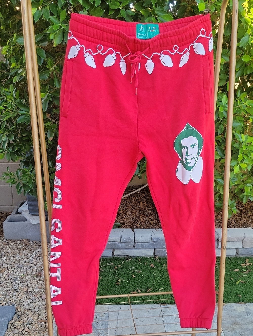 Shoe Palace ELF MOVIE thick Joggers OMG Santa Christmas